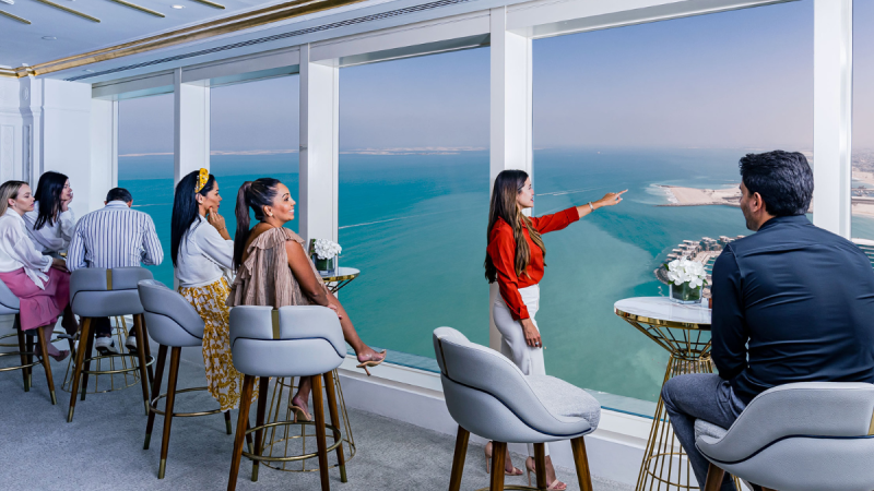 Burj Al Arab Opens New Observation Lounge With 24K Gold Tour