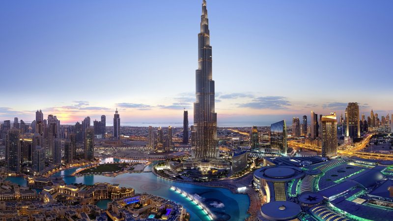 Burj Khalifa Lights Up With Olympics Logo