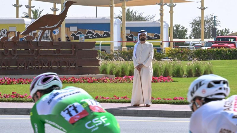 Sheikh Mohammed Attends Fourth Stage Of UAE Tour 2023 In Dubai