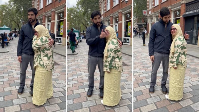 Sheikh Hamdan Helps A Lady Smile For Photo After An Emotional Encounter