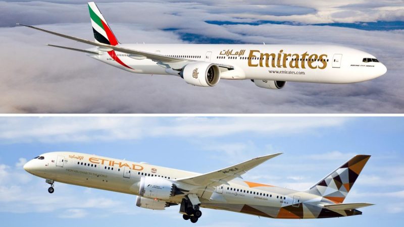 Etihad, Emirates ranked among the world’s 10 best airlines